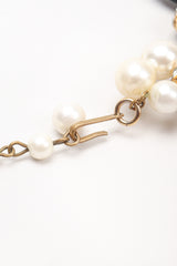 Recess Los Angeles Vintage Pearl Lucite Ring Collar Necklace