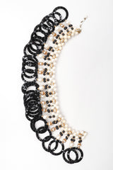 Recess Los Angeles Vintage Pearl Lucite Ring Collar Necklace