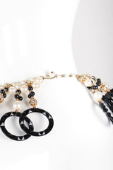 Recess Los Angeles Vintage Pearl Lucite Ring Collar Necklace