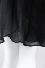 Recess Los Angeles Vintage Egyptian Beaded Collar Silk Chiffon Dress