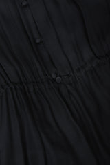 Recess Los Angeles Vintage Egyptian Beaded Collar Silk Chiffon Dress