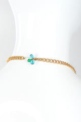 Recess Designer Consignment Vintage Ocean Flower Choker Collar Necklace Los Angeles Resale