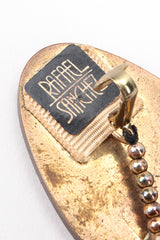 Recess Los Angeles Vintage Rafael Sanchez Coconut Wood Tassel Drop Earrings