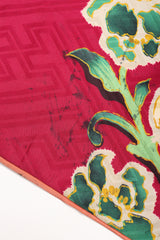 Recess Los Angeles Designer Consignment Vintage Japanese Yellow Rose Gucci inspired Silk Komon Kimono