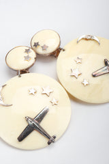 Recess Los Angeles Vintage Drops of Jupiter Flying Over The Moon Earrings