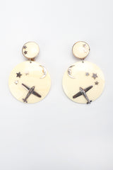 Recess Los Angeles Vintage Drops of Jupiter Flying Over The Moon Earrings