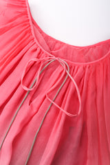 Recess Los Angeles Vintage Unlabeled Bill Blass Neapolitan Silk Chiffon Blouse and Pant Set