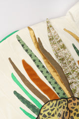 Recess Los Angeles Vintage Silk Jungle Cheetah Appliqué Kimono Jacket