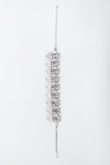 Recess Los Angeles Vintage Art Deco Pointed Crystal Choker Necklace