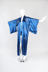 Recess Los Angeles Vintage Made In Japan Royal Gold Dragon Couching Embroidered Kimono Robe