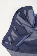 Recess Los Angeles Vintage Studded Denim Swirl Skirt