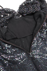 Recess Los Angeles Vintage Embellished Bead Lace Bertha Collar Dance Dress