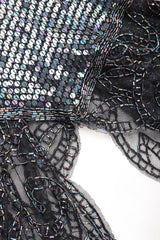 Recess Los Angeles Vintage Embellished Bead Lace Bertha Collar Dance Dress