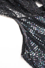 Recess Los Angeles Vintage Embellished Bead Lace Bertha Collar Dance Dress