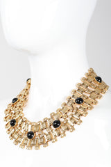 Recess Los Angeles Vintage Egyptian Thick Chunky Cabochon Chain Collar