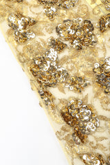 Recess Designer Consignment Vintage Golden Embellished Shift Dress Los Angeles Resale Recycled