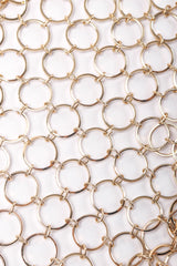 Recess Los Angeles Vintage St John Linked Metal Gold Rings Tank Style Top