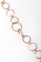 Recess Los Angeles Vintage St John Linked Metal Gold Rings Tank Style Top