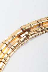 Recess Los Angeles Vintage Egyptian Modernist Brushed Gemstone Sunburst Collar