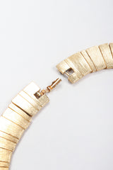 Recess Los Angeles Vintage Egyptian Modernist Brushed Gemstone Sunburst Collar