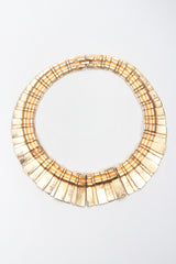 Recess Los Angeles Vintage Egyptian Modernist Brushed Gemstone Sunburst Collar