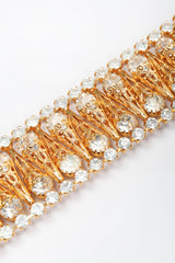 Recess Los Angeles Vintage Crystal Filigree Ice Cream Wide Cuff Bracelet