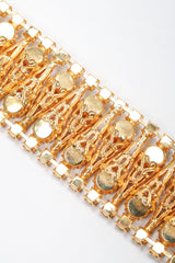 Recess Los Angeles Vintage Crystal Filigree Ice Cream Wide Cuff Bracelet