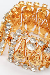 Recess Los Angeles Vintage Crystal Filigree Ice Cream Wide Cuff Bracelet