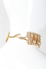 Recess Los Angeles Vintage Crystal Filigree Ice Cream Choker Necklace