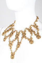 Recess Los Angeles Vintage Byzantine Swirl Link Bib Necklace