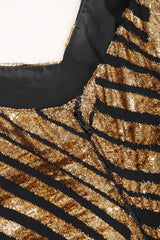 Recess Los Angeles Vintage Deco Gold Velvet Lamé Maxi Slipdress