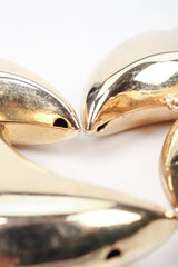 Recess Los Angeles Vintage Gold Sculptural Boomerang Drop Clip On Earrings