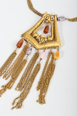 Vintage Unsigned Hammered Fringe Plate Close Up