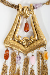 Vintage Unsigned Hammered Fringe Plate Detail