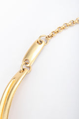 Recess Designer Consignment Vintage Matte Sculpted Collarbone Necklace Los Angeles Resale