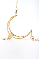 Recess Designer Consignment Vintage Matte Sculpted Collarbone Necklace Los Angeles Resale