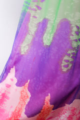 Recess Los Angeles Vintage Ombré Silk Chiffon Neon Brights Slurpee Dress