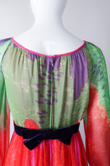 Recess Los Angeles Vintage Ombré Silk Chiffon Neon Brights Slurpee Dress