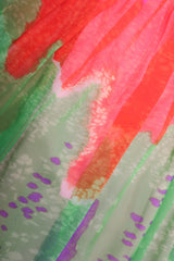 Recess Los Angeles Vintage Ombré Silk Chiffon Neon Brights Slurpee Dress