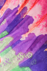 Recess Los Angeles Vintage Ombré Silk Chiffon Neon Brights Slurpee Dress