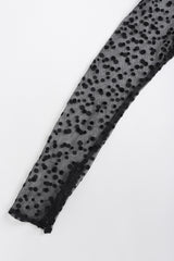 Recess Los Angeles Vintage No Label Geoffrey Beene Sheer Panel Satin Gown