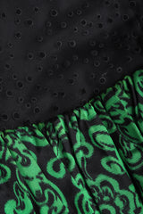 Recess Los Angeles Vintage No Label Geoffrey Beene Sheer Panel Satin Gown