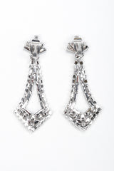 Recess Los Angeles Vintage Crystal Rhinestone Emerald Pointed Drop Earrings