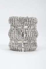 Recess Los Angeles Vintage Wavy Crystal Rhinestone Cuff Bracelet