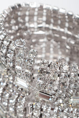 Recess Los Angeles Vintage Wavy Crystal Rhinestone Cuff Bracelet