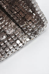Recess Los Angeles Vintage Wide Crystal Rhinestone Contour Gauntlet Cuff Bracelet