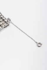 Recess Los Angeles Vintage Wide Crystal Rhinestone Contour Gauntlet Cuff Bracelet