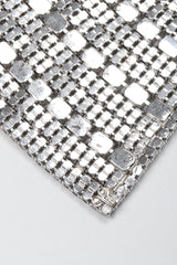 Recess Los Angeles Vintage Wide Crystal Rhinestone Contour Gauntlet Cuff Bracelet