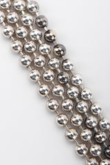Recess Los Angeles Vintage Double Strand Ball Chain Star Silver necklace Rhinestone Box Clasp