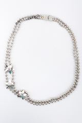 Recess Los Angeles Vintage Double Strand Ball Chain Star Silver necklace Rhinestone Box Clasp